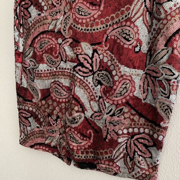 Charlotte Russe metallic sequin skirt - Picture 2 of 8